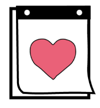 calendar with heart